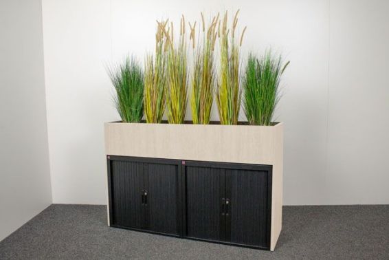 Plantenbak roldeurkast scheidingswand