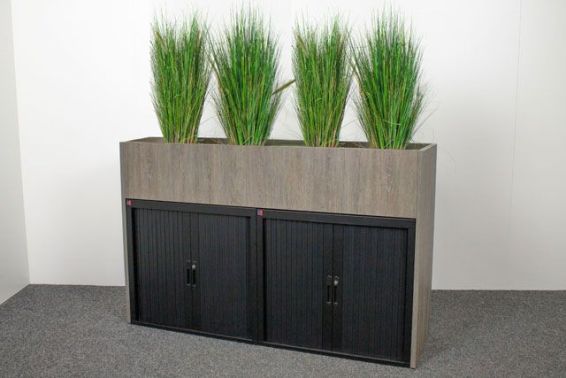 Plantenbak roldeurkast scheidingswand