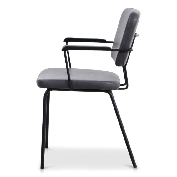 Stoel Power 4 poots frame met kunstleder