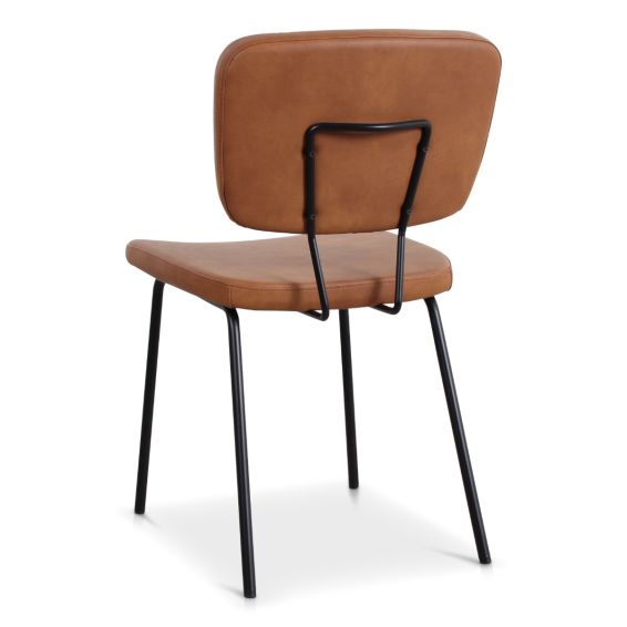 Stoel Power 4 poots frame met kunstleder