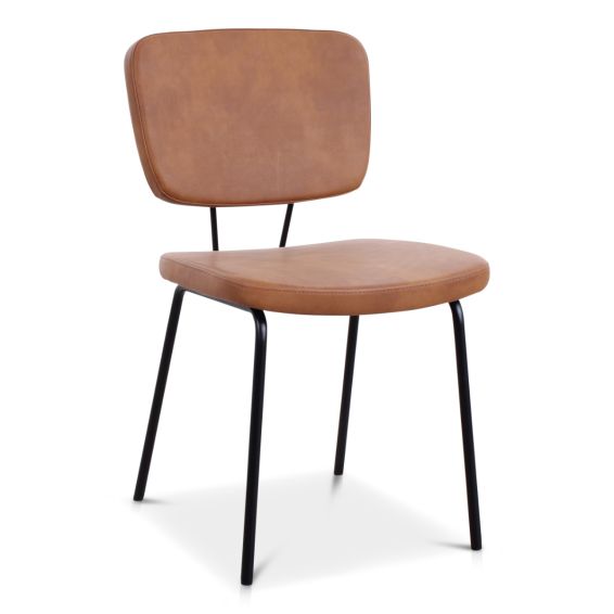Stoel Power 4 poots frame met kunstleder