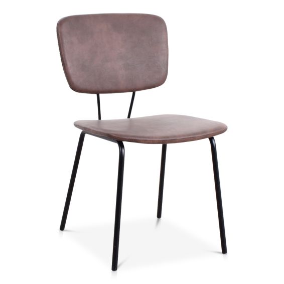 Stoel Power 4 poots frame met kunstleder