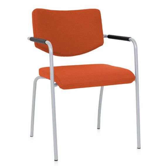 Stoel Alfa 4-poots frame met lage rug