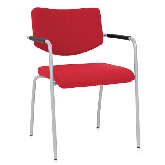 Stoel Alfa 4-poots frame met lage rug