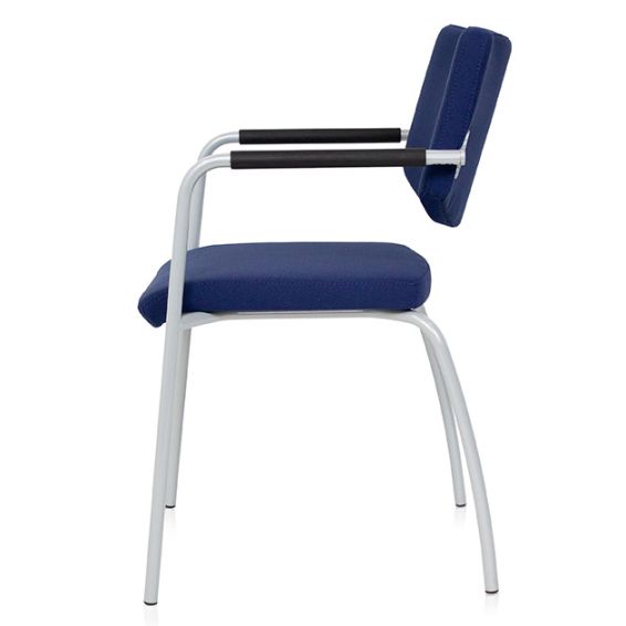 Stoel Alfa 4-poots frame met lage rug