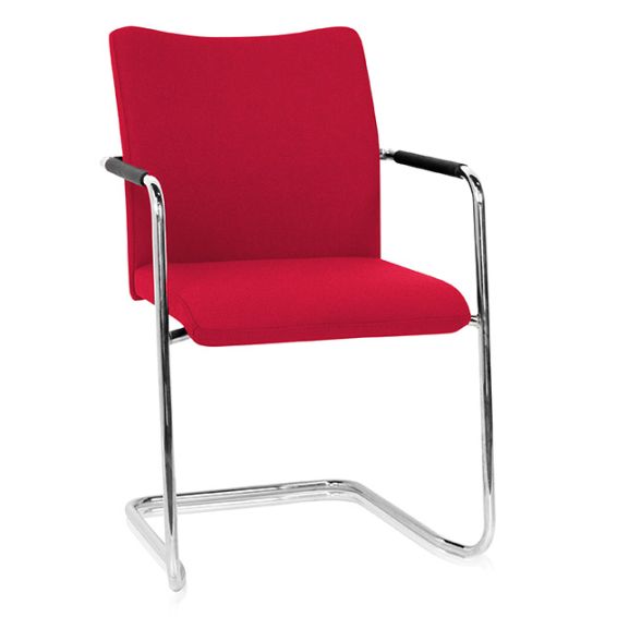 Stoel Alfa - hoge rug - sledeframe