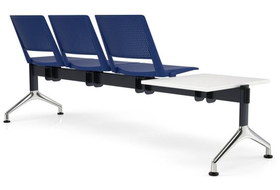 Wachtkamerzit Tom 3-zits met gekoppelde tafel