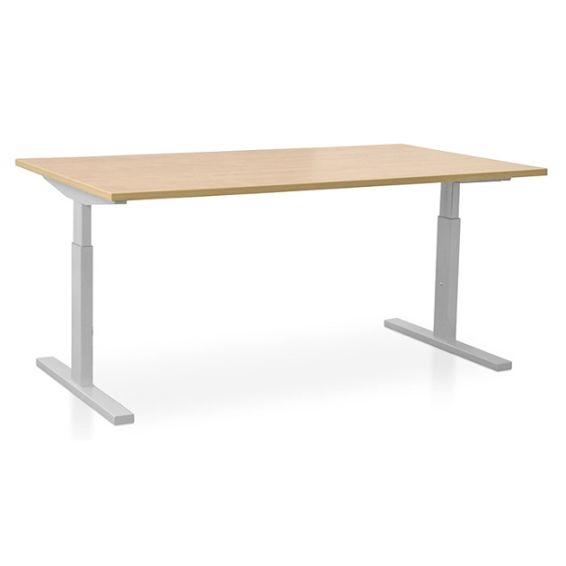 Start Pintado rechthoekbureau 180 x 80 cm met wild peren blad en witte poten