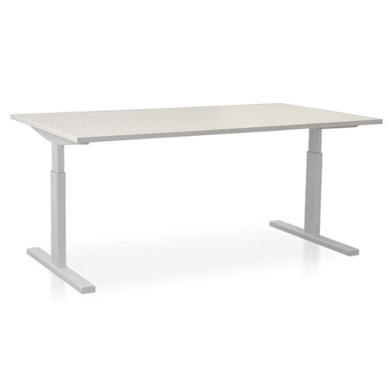 Start Pintado rechthoekbureau 200 x 100 met wit blad en witte poten