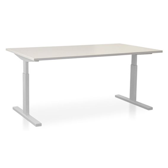 Start Pintado rechthoekbureau 180 x 80 cm met wit blad en witte poten