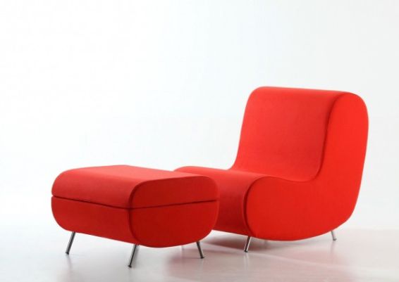 Zitelement, poef, bijzettafel Simple 765