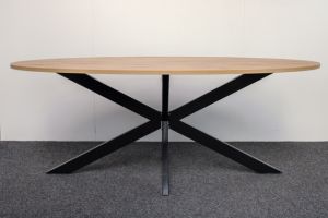 Ellipsvormige vergadertafel MR 200 x 100 cm