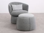 Fauteuil en poef DeBerenn Bussola