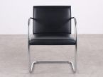 Leren design stoel Knoll Brno