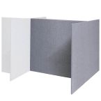 Akoestische scheidingswand H-opstelling aanbouw - 140 cm hoog