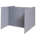 Akoestische scheidingswand H-opstelling - 140 cm hoog