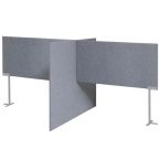 Akoestische scheidingswand X-opstelling - 140 cm hoog