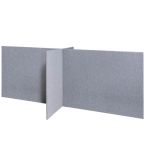 Akoestische scheidingswand X-opstelling - 120 cm hoog