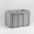 E-line bak 90 liter, agaatgrijs, 600x400x425 met open grepen