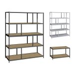 Flexwall modulair opbergsysteem met houten legbord - Multi Ratio