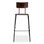 Barkruk Veda High dark oak 