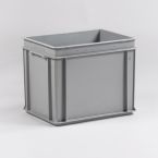 E-line bak 30 liter, agaatgrijs, 400x300x325 met gesloten grepen