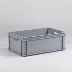 E-line bak 40 liter, agaatgrijs, 600x400x220 met open grepen