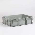 E-line bak 90 liter, agaatgrijs, 800x600x220 met gesloten grepen