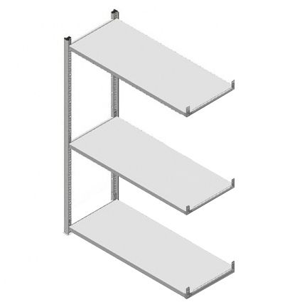 GS3 legbordstelling 3 etages - aanbouwsectie
