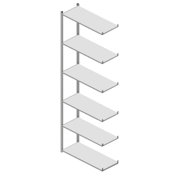 GS3 legbordstelling 6 etages -aanbouwsectie