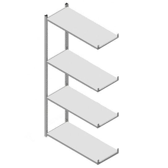 GS3 legbordstelling 4 etages - aanbouwsectie