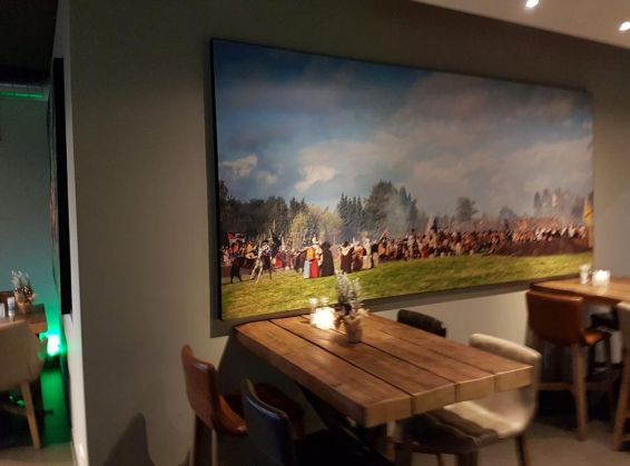 Akoestisch wandpaneel met eigen opdruk