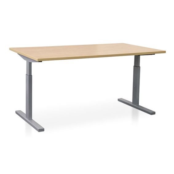 Start Pintado rechthoekbureau 160 x 80 cm met wild peren blad en aluminium poten