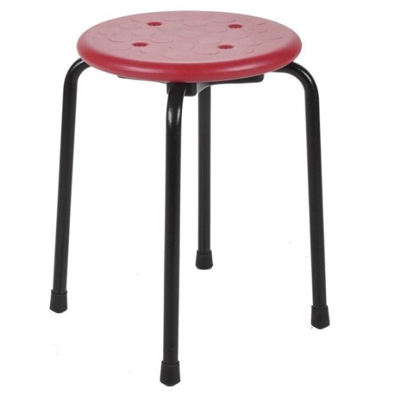 Tabouret TAP45 zithoogte 45 cm -  Rood