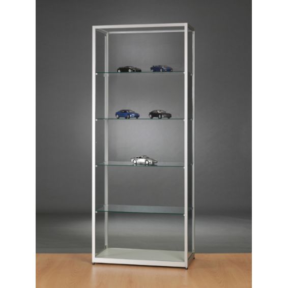 Vitrinekast WMS H800 aluminium