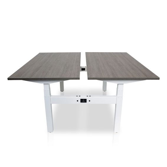 Elektrisch verstelbaar Duo bureau - frame wit