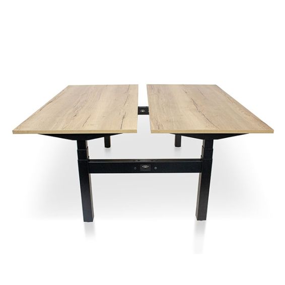 Elektrisch verstelbaar Duo bureau - frame zwart