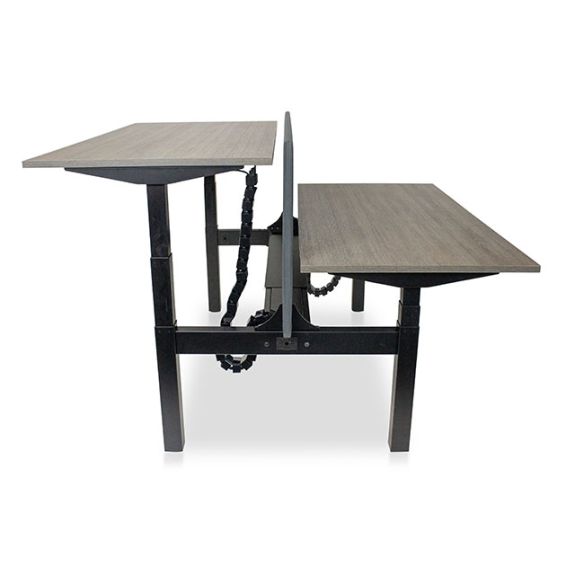 Elektrisch verstelbaar Duo bureau - frame zwart