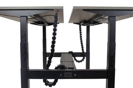 Elektrisch verstelbaar Duo bureau - frame zwart
