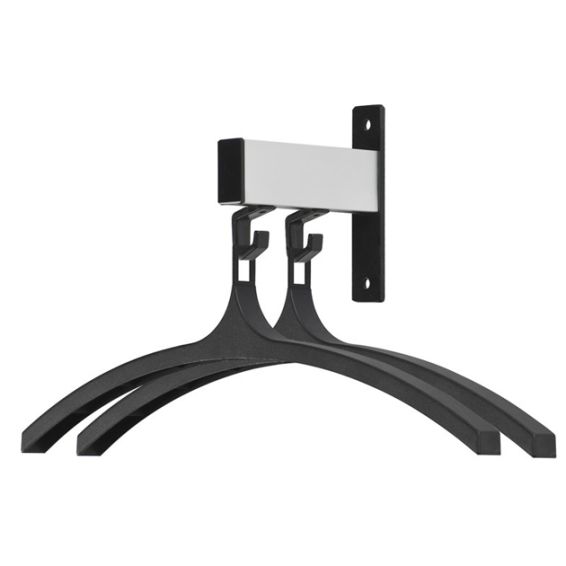 Wandgarderobe 2 kledinghangers