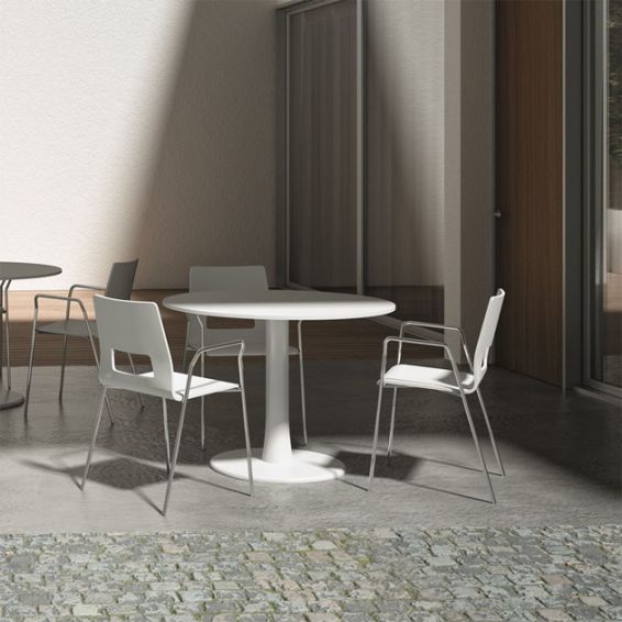 Design stoel Lucca 4-poots met armleggers