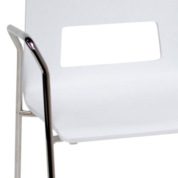 Design stoel Lucca 4-poots met armleggers