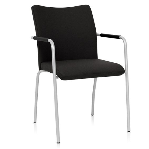 Stoel Alfa met 4-poots frame - hoge rug