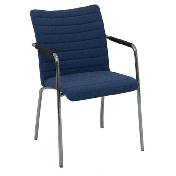 Stoel Alfa met 4-poots frame - hoge rug en padding