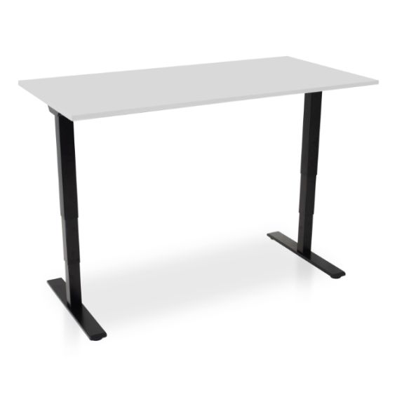 Zit-sta bureau met ergonomische bureaustoel - thuiswerkset Comfort