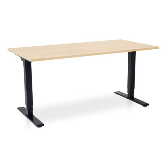 Zit-sta bureau met ergonomische bureaustoel - thuiswerkset Comfort