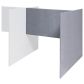 Akoestische scheidingswand H-opstelling aanbouw 160 cm hoog