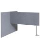 Akoestische scheidingswand T-opstelling 120 cm hoog