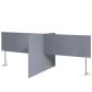 Akoestische scheidingswand X-opstelling 120 cm hoog