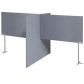 Akoestische scheidingswand X-opstelling 160 cm hoog